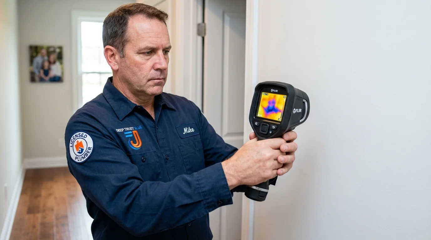Thermal imaging leak detection by Johns Plumbing LLC in Crete